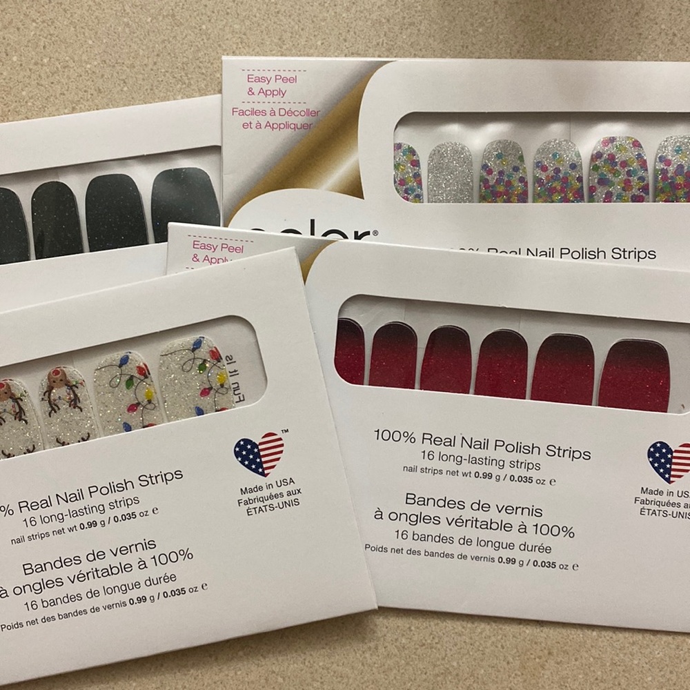 COLORSTREET 4 unopened packs of Nail Polish Strips